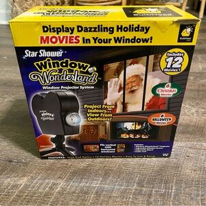 Star Shower Window Wonderland Projector System Halloween and Christmas